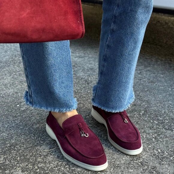 Women's suede loafers - Picture 4 of 5